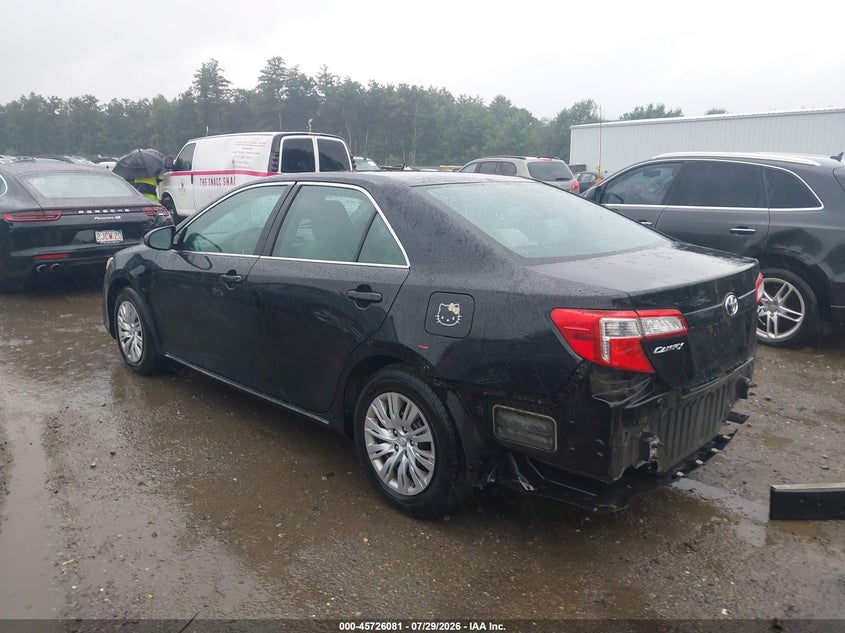 Vin: 4t1bf1fk7cu023645, lot: 46224780, toyota camry le 20123