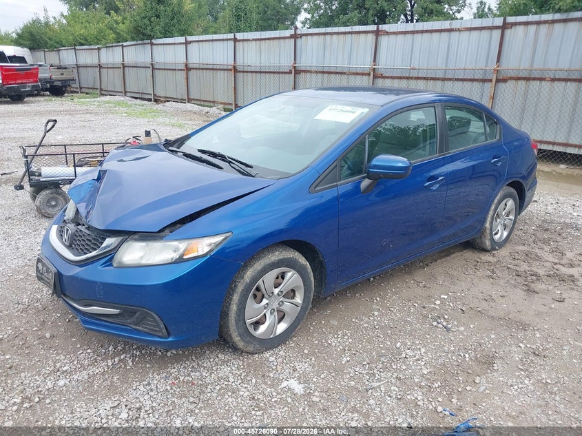 Vin: 19xfb2f53fe071924, lot: 46224788, honda civic lx 20152