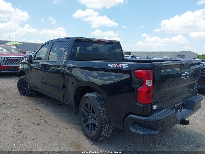 Vin: 3gcpkbek3tg165233, lot: 46224793, chevrolet silverado 1500 4wd  short bed custom 20263