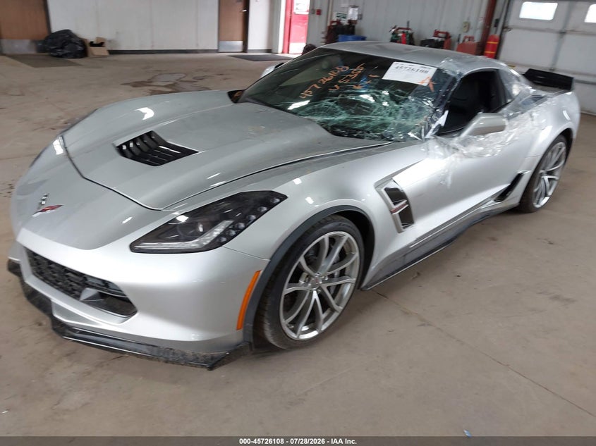 Vin: 1g1yv2d73h5105355, lot: 46224807, chevrolet corvette grand sport 20172