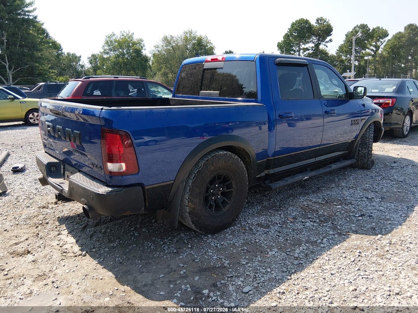 Vin: 1c6rr7yt8hs788554, lot: 46224817, ram 1500 rebel  4x4 5'7 box 20174