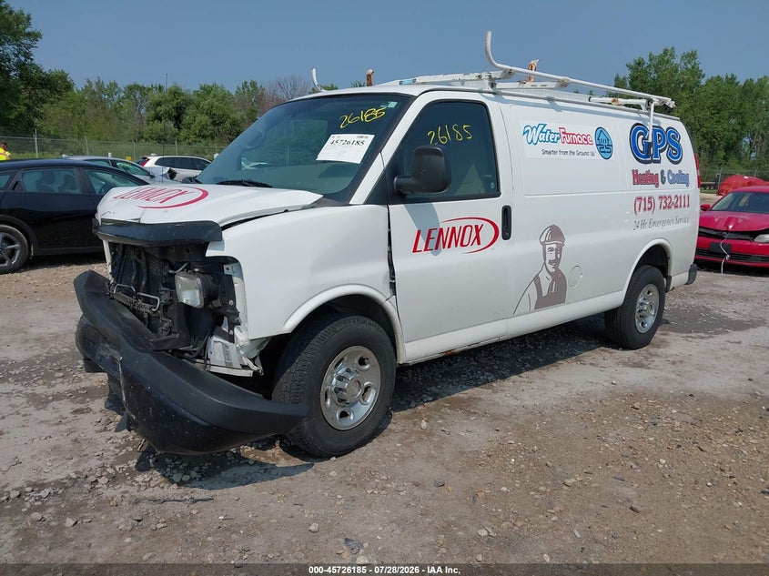 Vin: 1gcwgfba8d1130297, lot: 46224884, chevrolet express 2500 work van 20132