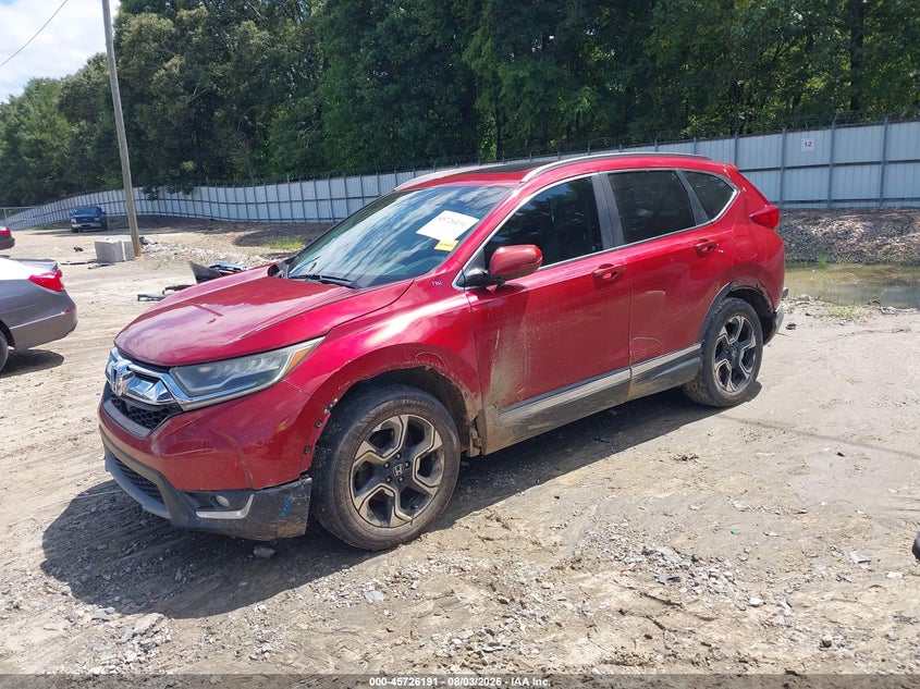 Vin: 5j6rw1h91hl015383, lot: 46224890, honda cr-v touring 20172
