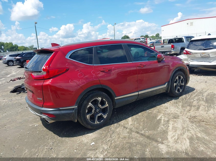 Vin: 5j6rw1h91hl015383, lot: 46224890, honda cr-v touring 20174