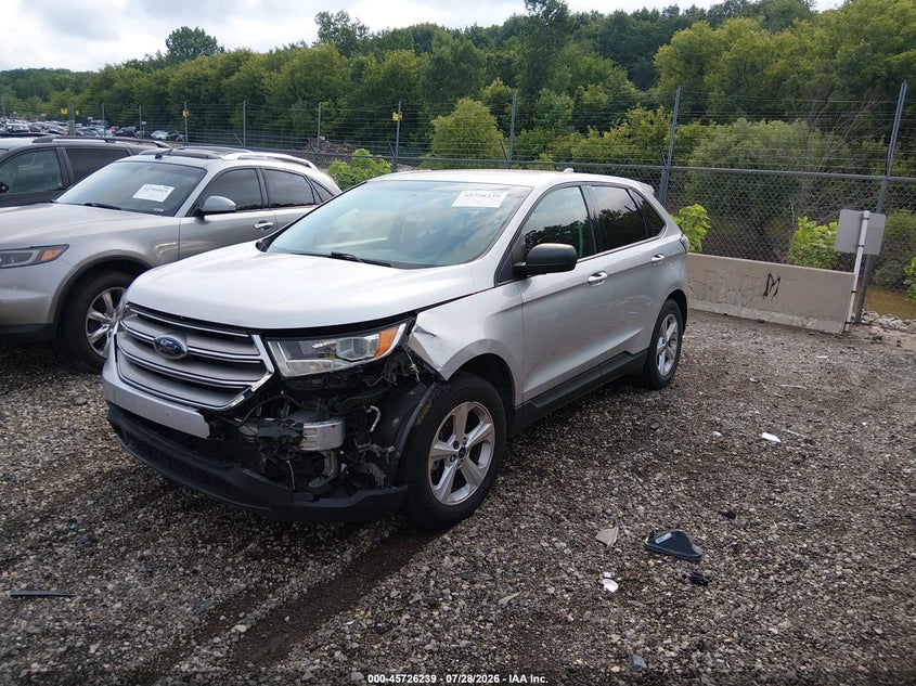 Vin: 2fmtk3g80fbb58832, lot: 46224938, ford edge se 20152