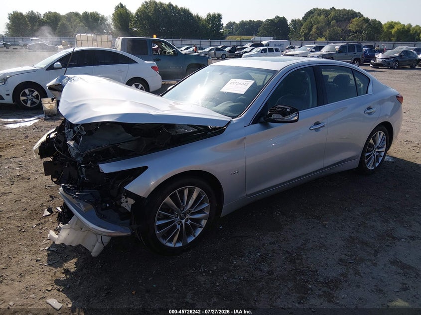 Vin: jn1ev7ap2jm362470, lot: 46224941, infiniti q50 3.0t luxe 20182