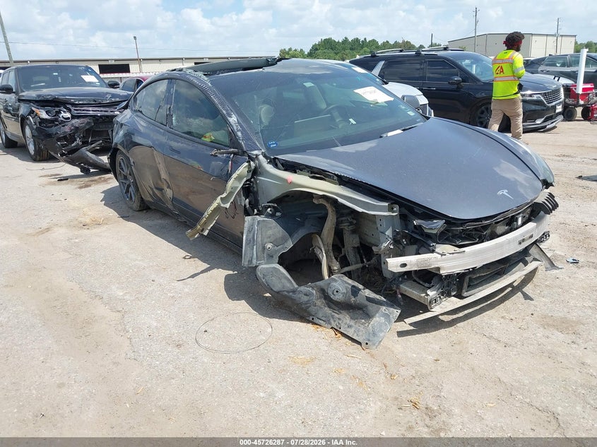 2022 Tesla Model 3 Long Range Dual Motor All-Wheel Drive, Переворот, IAAI, VIN 5YJ3E1EBXNF208037