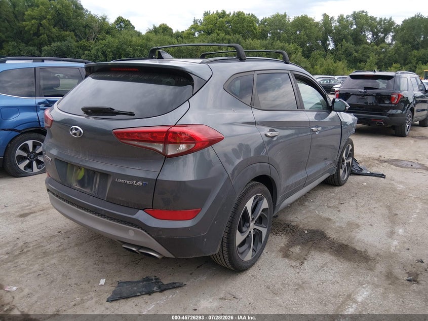 Vin: km8j33a21hu330257, lot: 46224992, hyundai tucson limited 20174