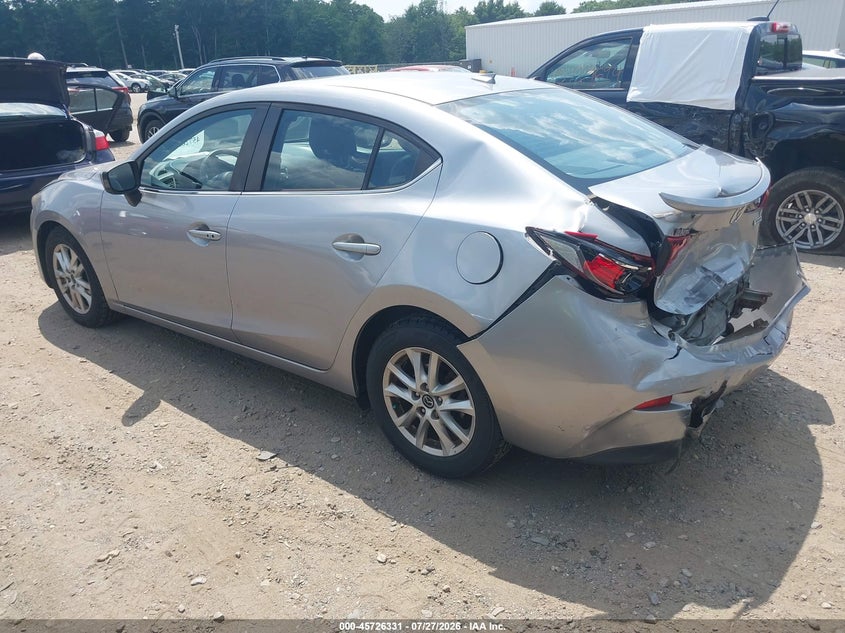 Vin: jm1bm1w7xe1155860, lot: 46225030, mazda mazda3 i grand touring 20143