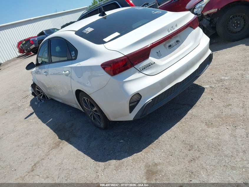 Vin: 3kpf24ad4ne475503, lot: 46225036, kia forte lxs 20223