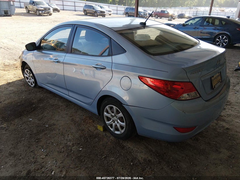 Vin: kmhct4ae9cu179217, lot: 46225076, hyundai accent gls 20123