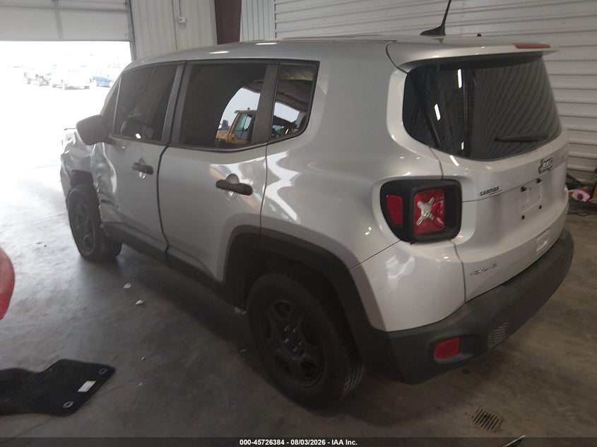 Vin: zacnjdab8mpn16520, lot: 46225083, jeep renegade sport 4x4 20213