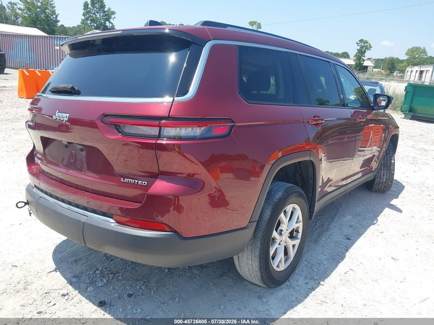 Vin: 1c4rjkbg5n8633113, lot: 46225104, jeep grand cherokee l limited 4x4 20224