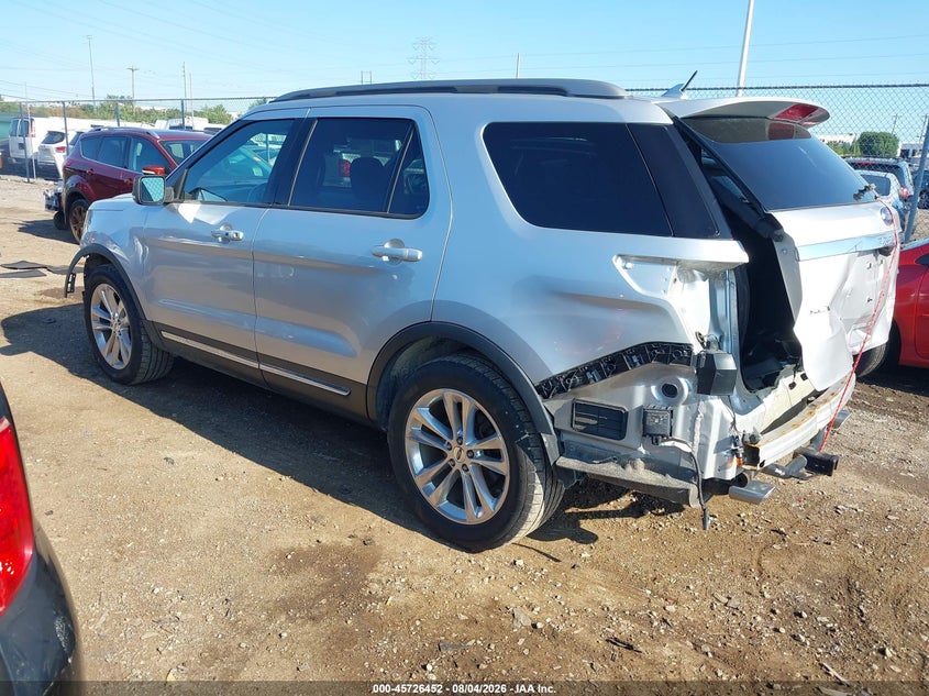 Vin: 1fm5k8d80jga53428, lot: 46225151, ford explorer xlt 20183