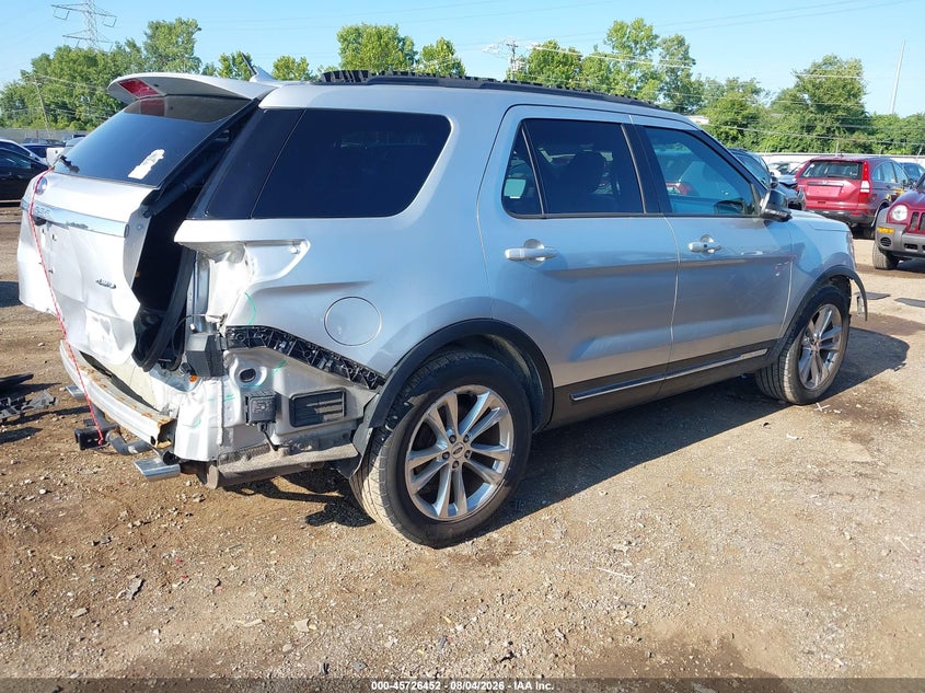 Vin: 1fm5k8d80jga53428, lot: 46225151, ford explorer xlt 20184
