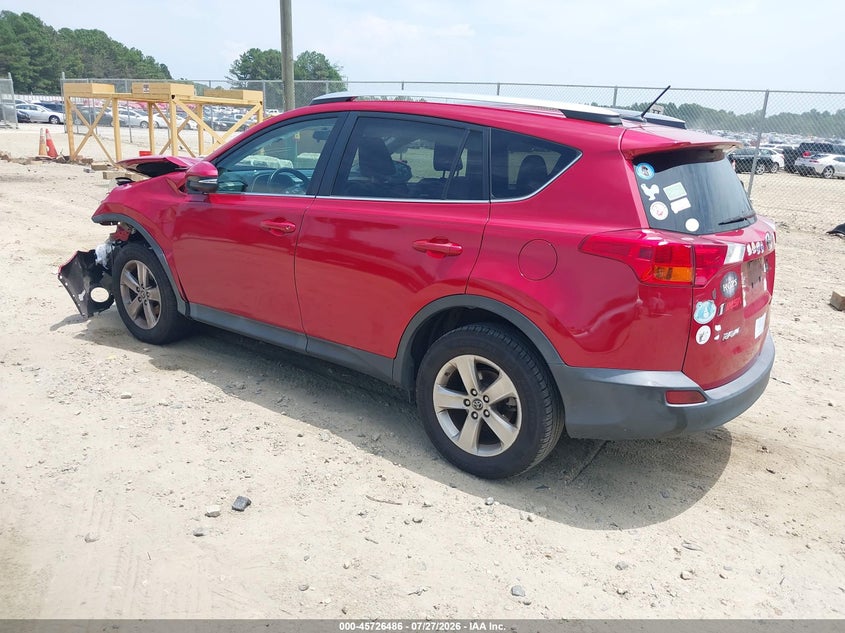 Vin: 2t3wfrev6fw230079, lot: 46225185, toyota rav4 xle 20153