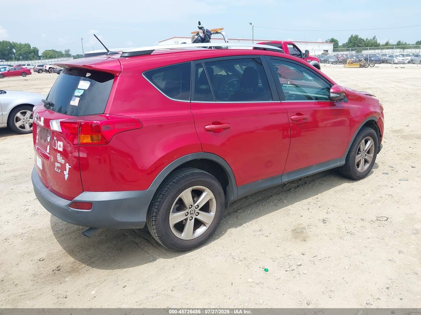 Vin: 2t3wfrev6fw230079, lot: 46225185, toyota rav4 xle 20154