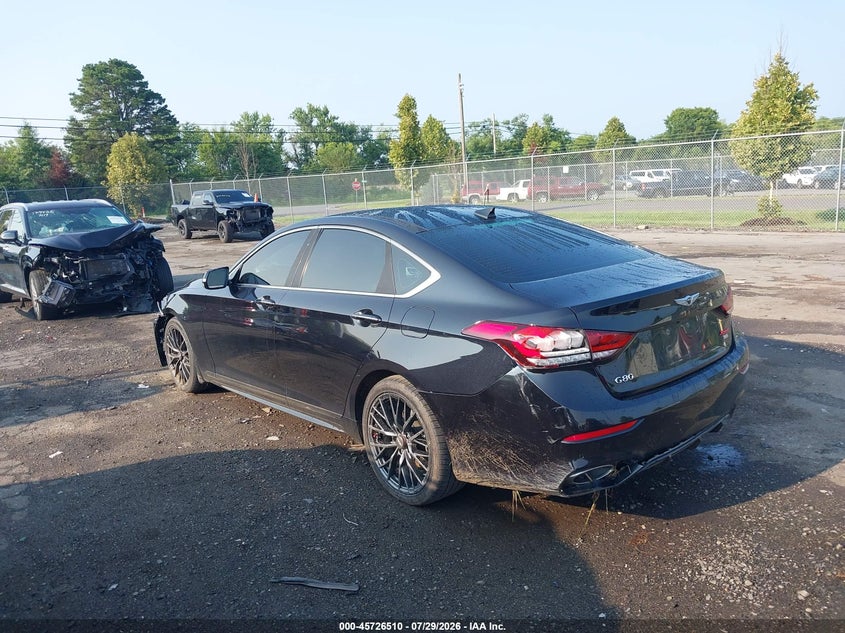 Vin: kmtfn4je3lu337760, lot: 46225209, genesis g80 3.8 rwd 20203