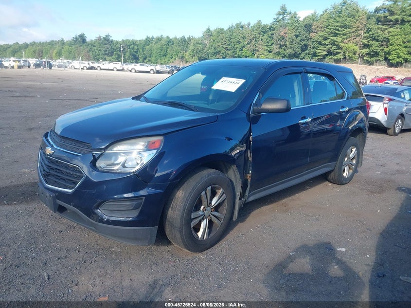 Vin: 2gnfleek7h6182685, lot: 46225223, chevrolet equinox ls 20172