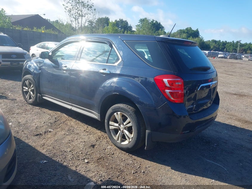 Vin: 2gnfleek7h6182685, lot: 46225223, chevrolet equinox ls 20173