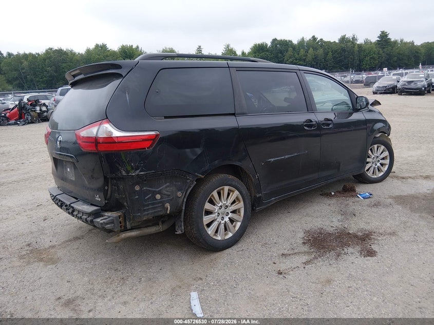 Vin: 5tdjk3dc9fs111270, lot: 46225231, toyota sienna le 7 passenger 20154