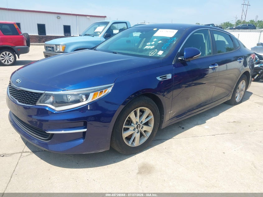 Vin: 5xxgt4l38jg226287, lot: 46225267, kia optima lx 20182