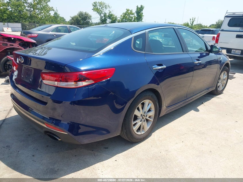 Vin: 5xxgt4l38jg226287, lot: 46225267, kia optima lx 20184
