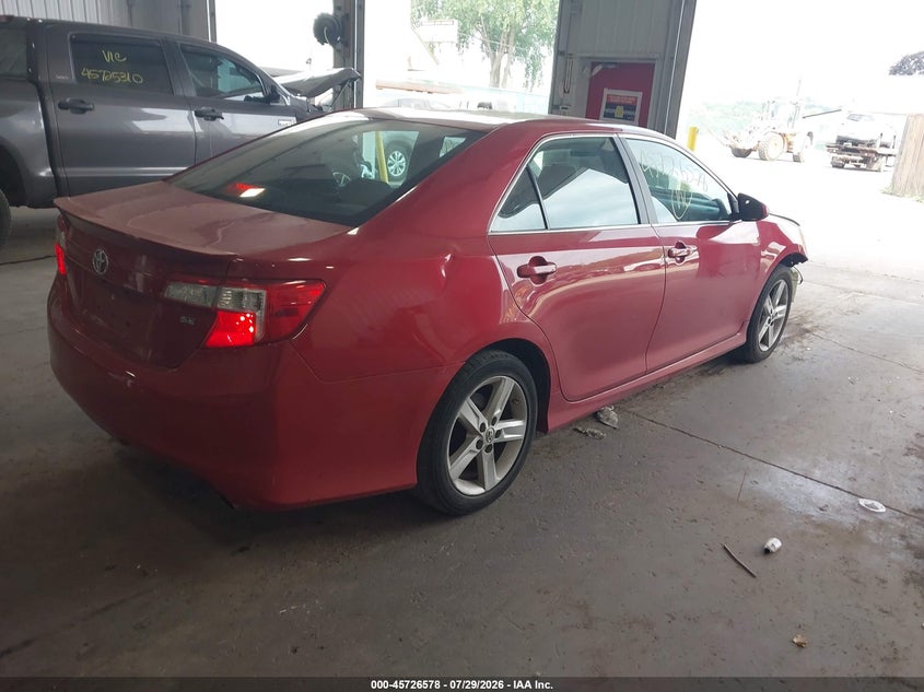 Vin: 4t1bf1fk1eu815745, lot: 46225277, toyota camry se 20144