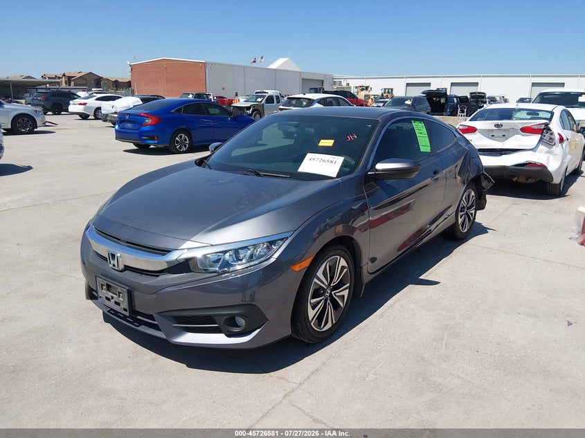 2016 Honda Civic, Удар сзади, IAAI, VIN 2HGFC3B3XGH359812 — фото 2