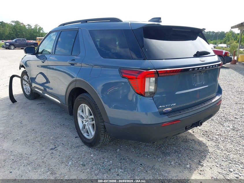 Vin: 1fmuk7dh9sgc37130, lot: 46225297, ford explorer active 20253