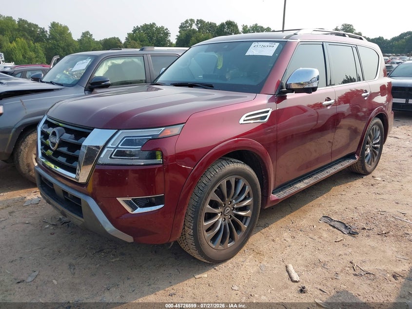 Vin: jn8ay2da5p9400433, lot: 46225298, nissan armada platinum 2wd 20232