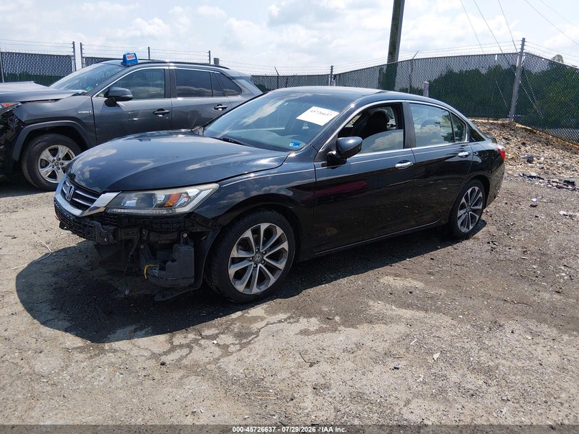 Vin: 1hgcr2f52fa234193, lot: 46225337, honda accord sport 20152