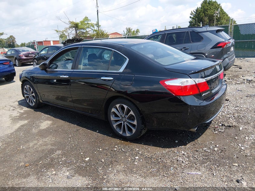 Vin: 1hgcr2f52fa234193, lot: 46225337, honda accord sport 20153