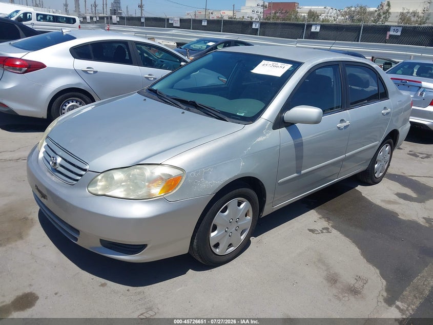 2003 TOYOTA COROLLA auction photo 2