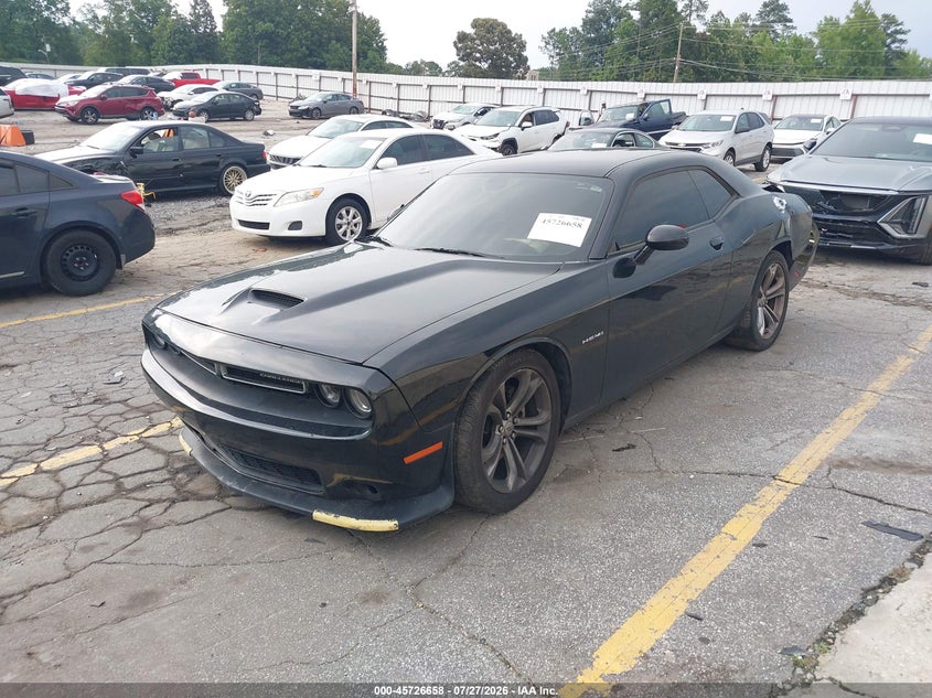 Vin: 2c3cdzbt5mh593759, lot: 46225357, dodge challenger r/t 20212