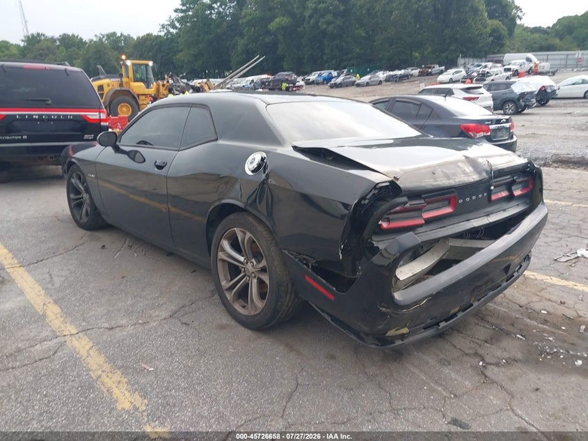 Vin: 2c3cdzbt5mh593759, lot: 46225357, dodge challenger r/t 20213