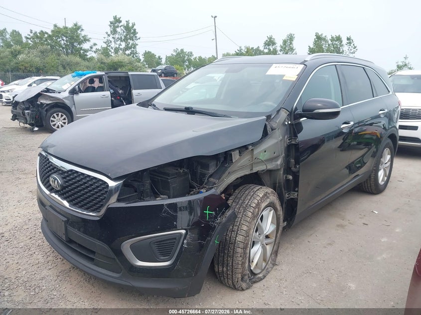 Vin: 5xypg4a32hg191601, lot: 46225363, kia sorento 2.4l lx 20172
