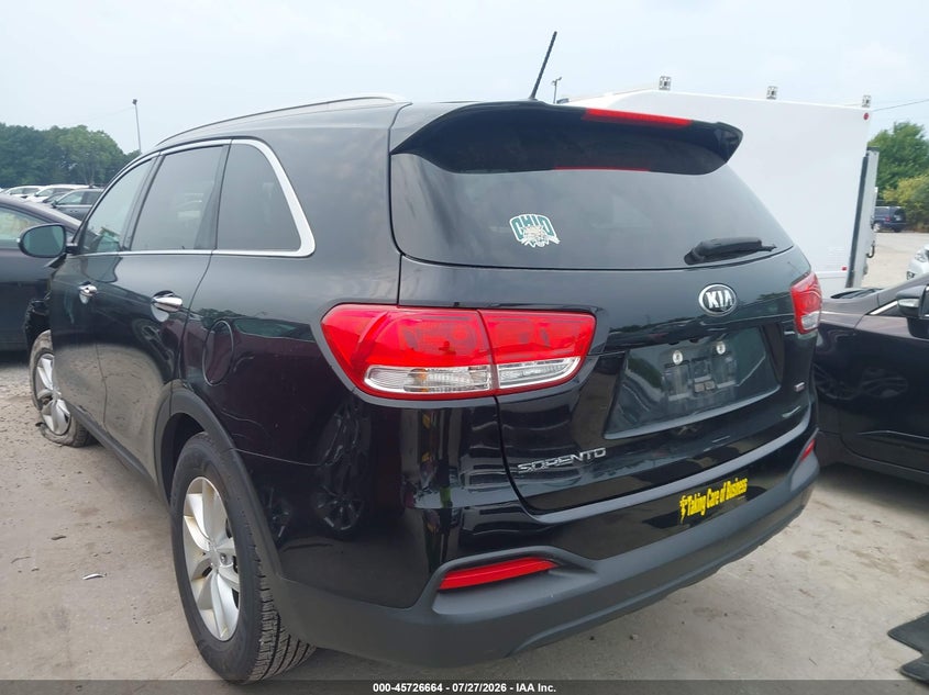 Vin: 5xypg4a32hg191601, lot: 46225363, kia sorento 2.4l lx 20173