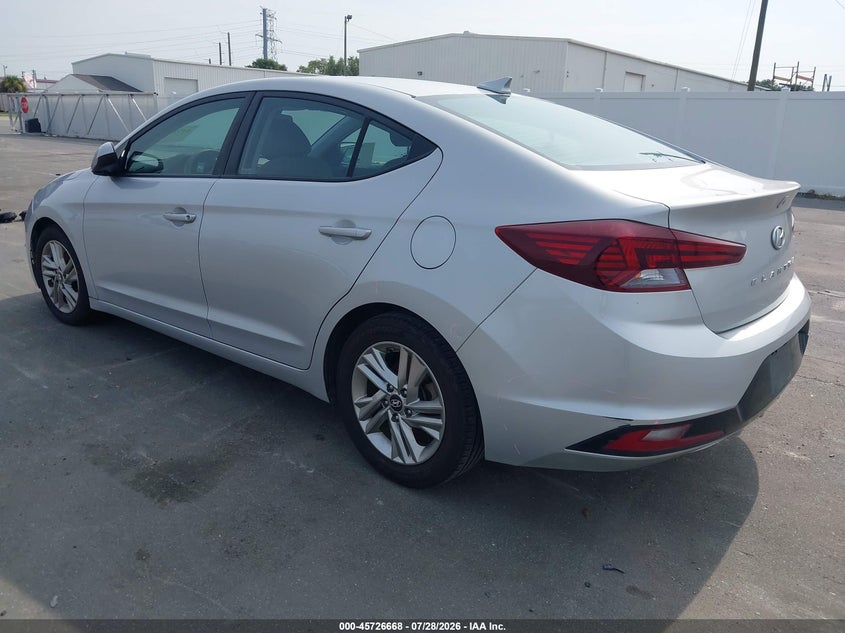 Vin: 5npd84lf4kh458874, lot: 46225367, hyundai elantra sel 20193