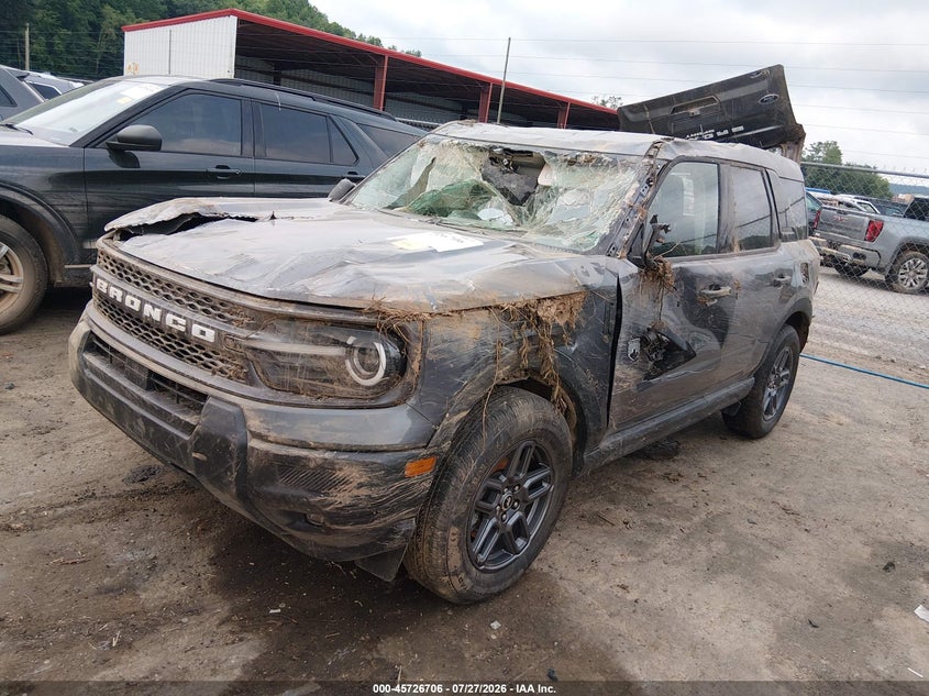 Vin: 3fmcr9bn6srf68834, lot: 46225406, ford bronco sport big bend 20252