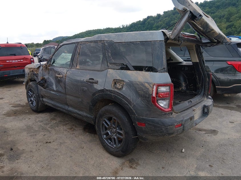 Vin: 3fmcr9bn6srf68834, lot: 46225406, ford bronco sport big bend 20253