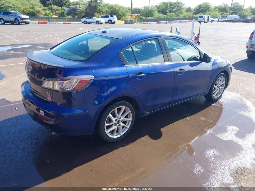 Vin: jm1bl1w53d1756835, lot: 46225417, mazda mazda3 s grand touring 20134