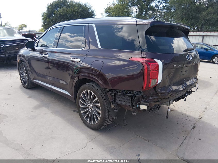 Vin: km8r74ge3pu538881, lot: 46225435, hyundai palisade calligraphy 20233
