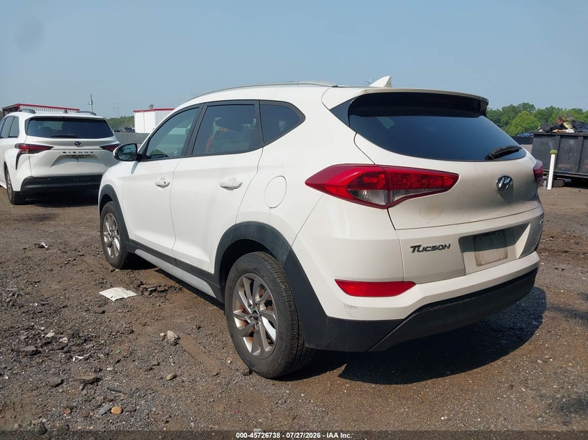 Vin: km8j3ca40ju629598, lot: 46225437, hyundai tucson sel 20183