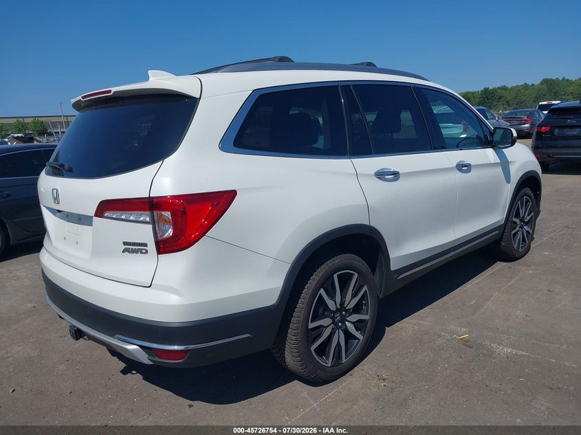 Vin: 5fnyf6h60nb077909, lot: 46225453, honda pilot awd touring 7 passenger 20224