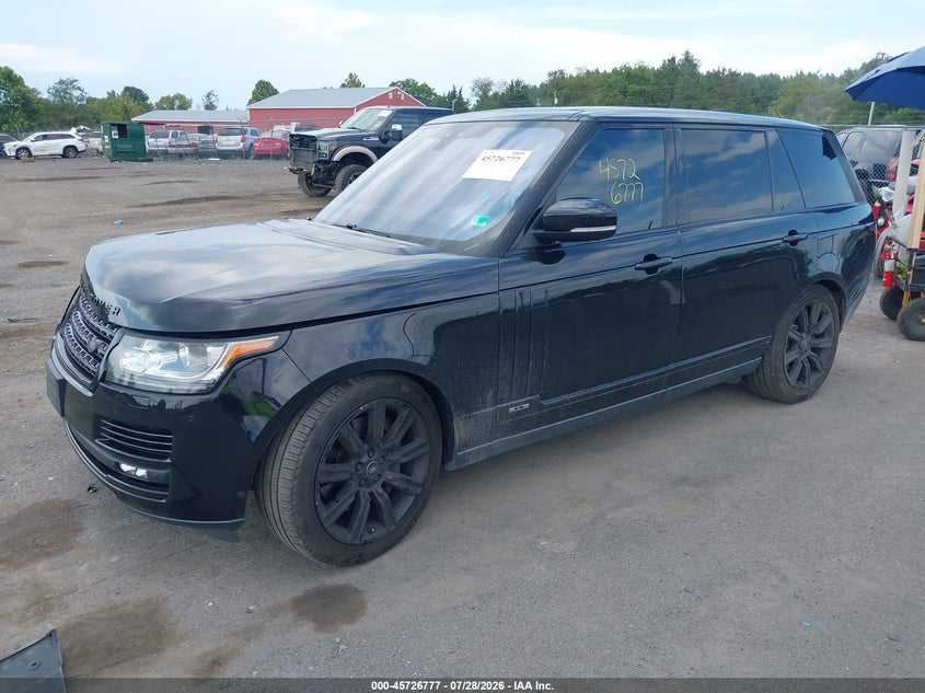 Vin: salgs5fe7ha357523, lot: 46225476, land rover range rover 5.0l v8 supercharged 20172
