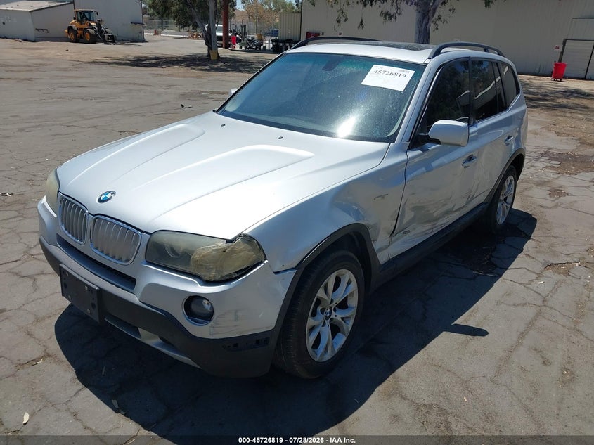 2009 BMW X3, Left Side, IAAI, VIN WBXPC93439WJ28965 — photo 2