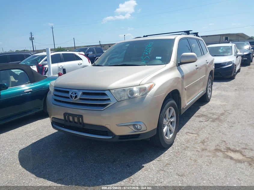 Vin: 5tdzk3eh3cs065749, lot: 46225519, toyota highlander se v6 20122