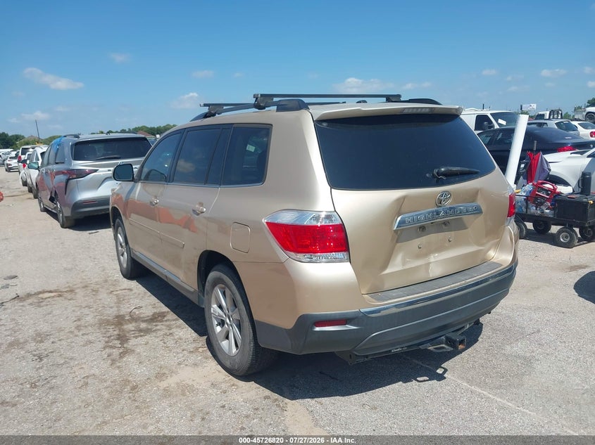 Vin: 5tdzk3eh3cs065749, lot: 46225519, toyota highlander se v6 20123