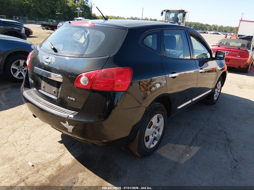 Vin: jn8as5mv1ew703777, lot: 46225527, nissan rogue select s 20144
